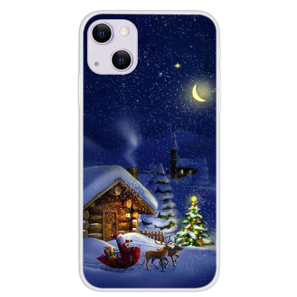 TPU Cover med Julemotiv iPhone 13 - Juleaften