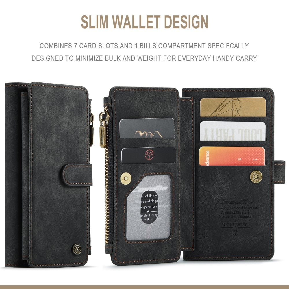 Zipper Wallet iPhone 13 sort
