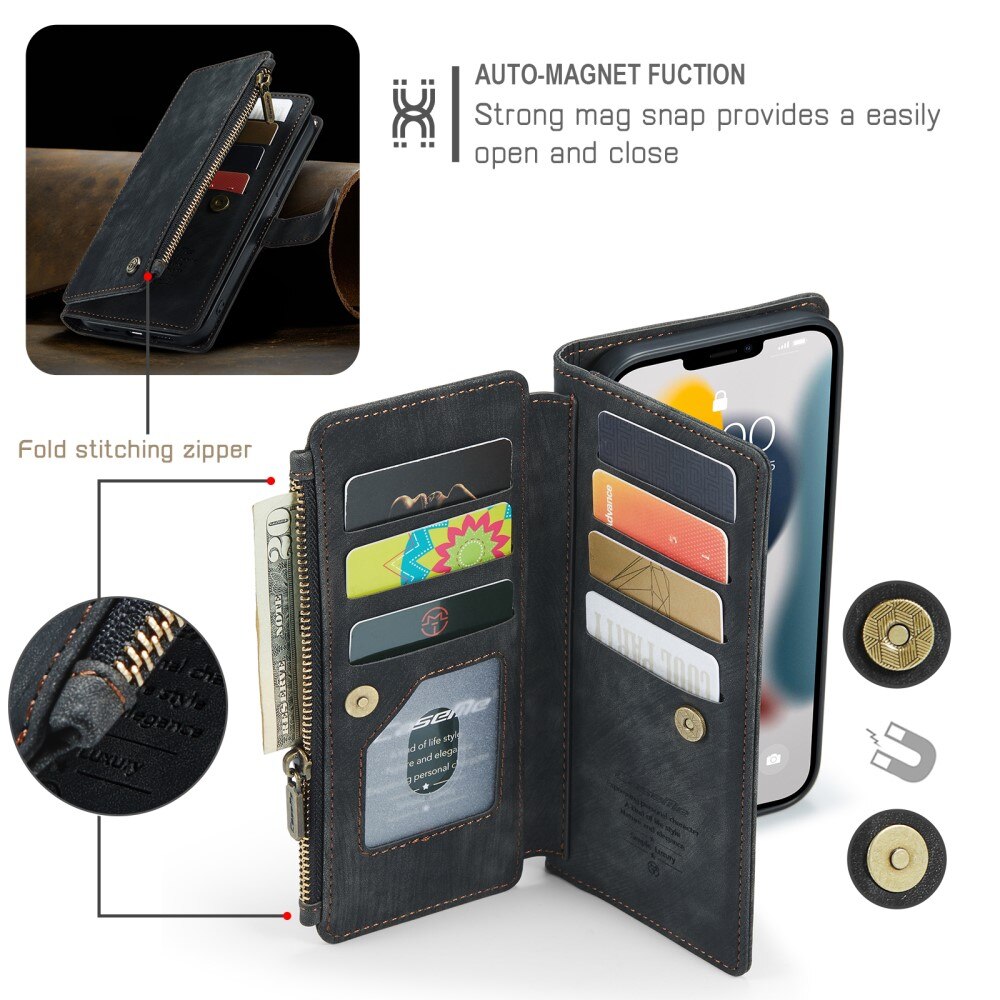 Zipper Wallet iPhone 13 Pro Max Sort
