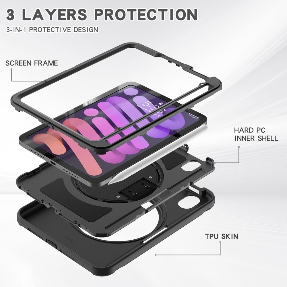 Stødsikker Hybridcover iPad Mini 6 2021 sort