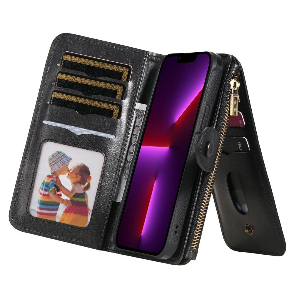 Magnet Leather Multi-Wallet iPhone 13 Pro sort