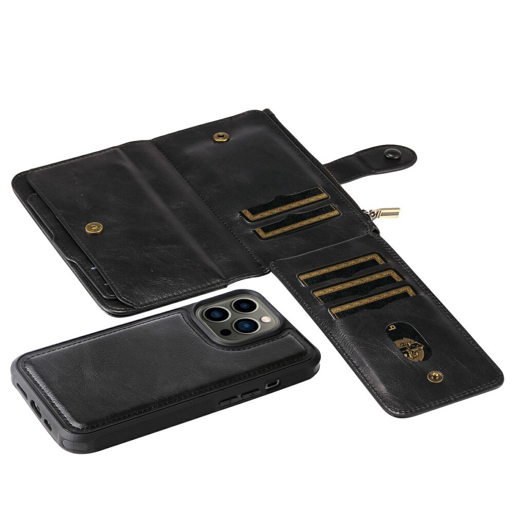 Magnet Leather Multi-Wallet iPhone 13 Pro sort