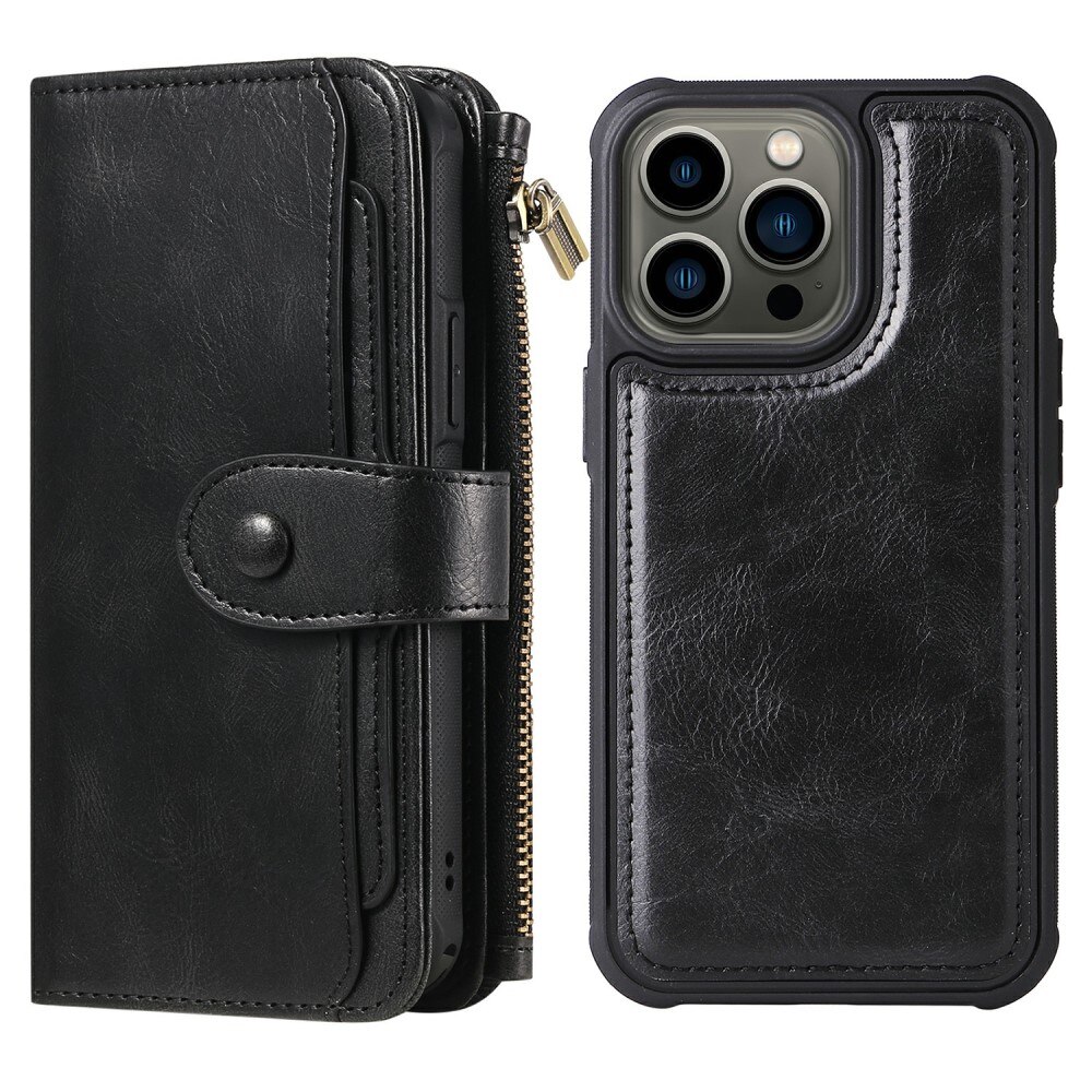 Magnet Leather Multi-Wallet iPhone 13 Pro sort