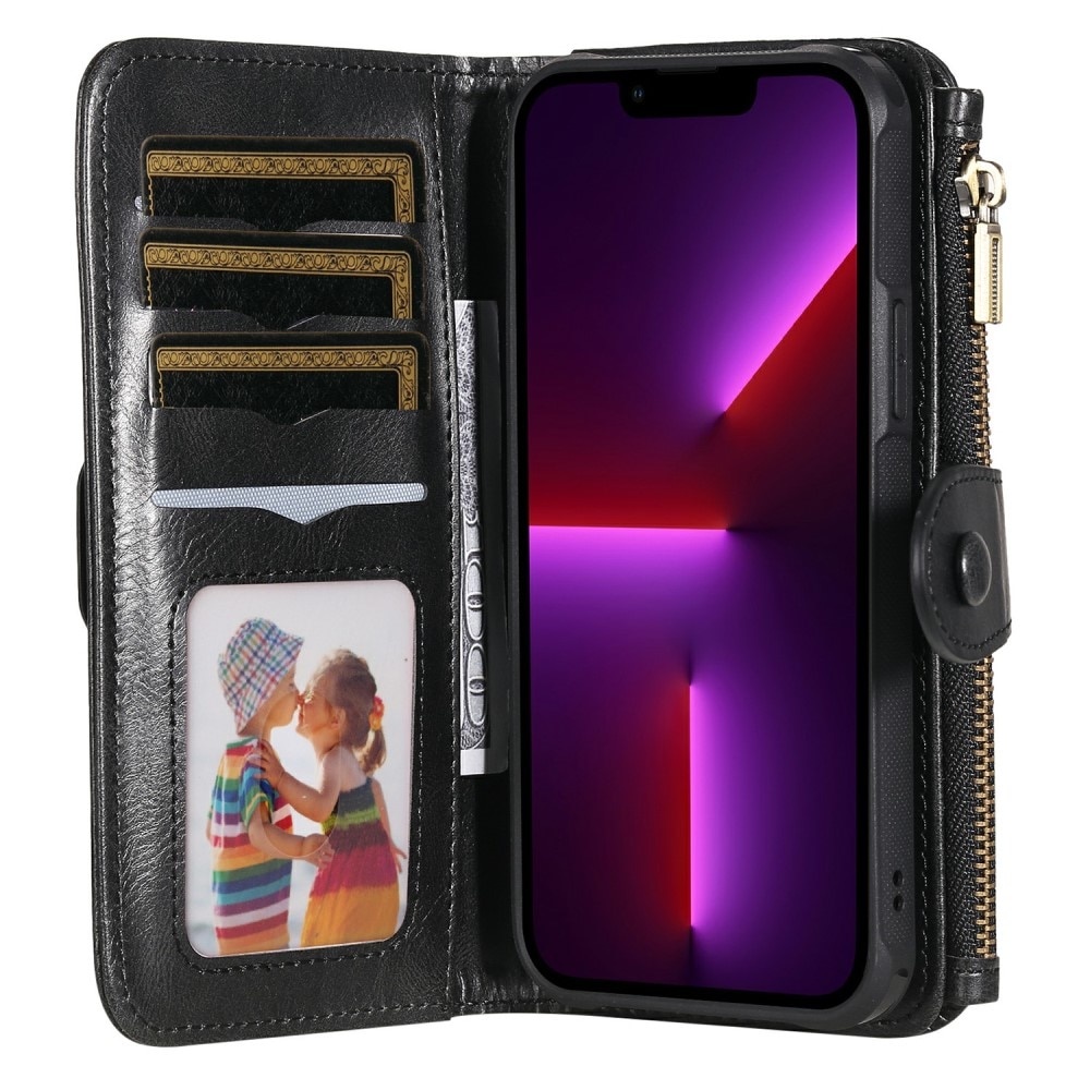 Magnet Leather Multi-Wallet iPhone 13 Pro sort