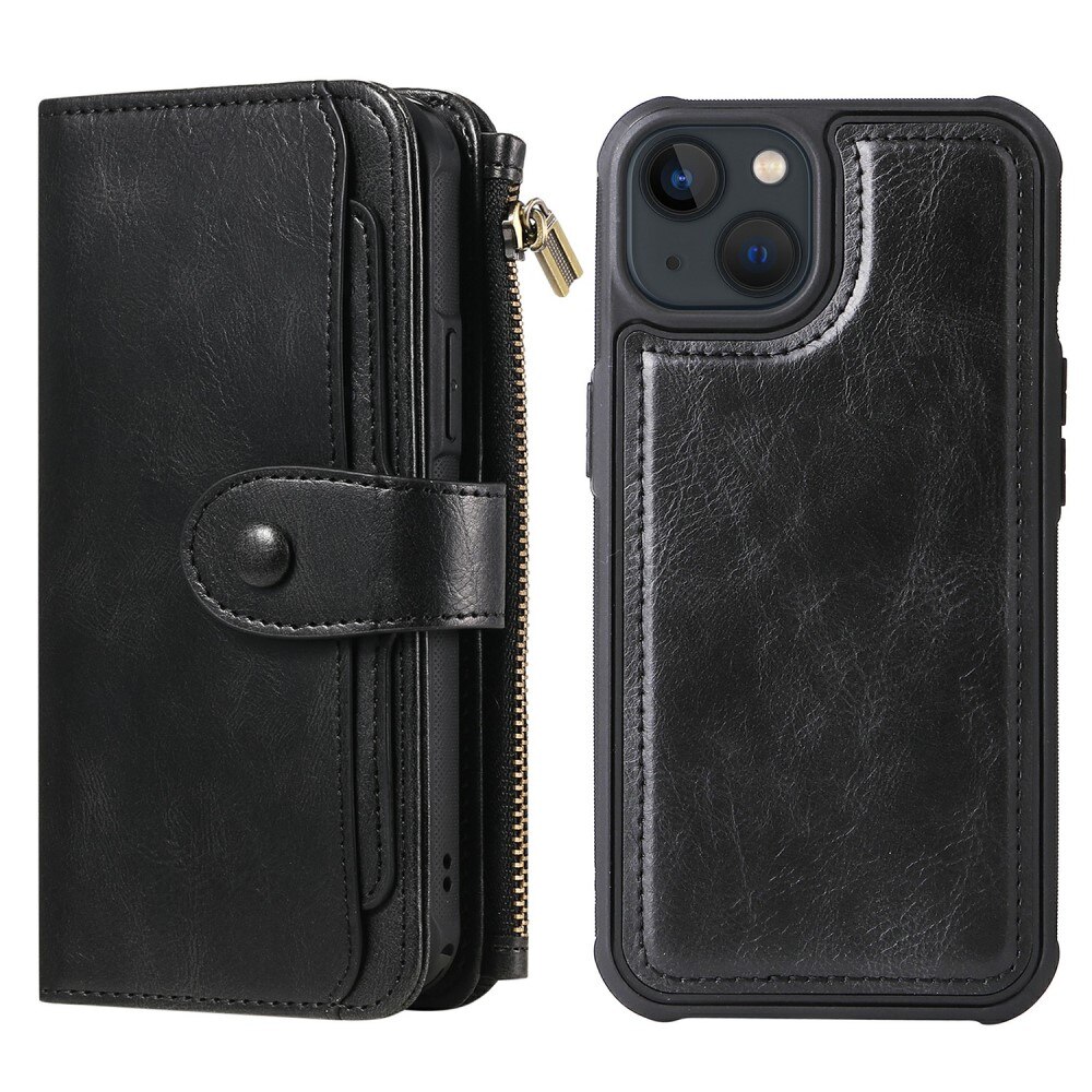 Magnet Leather Multi-Wallet iPhone 13 sort