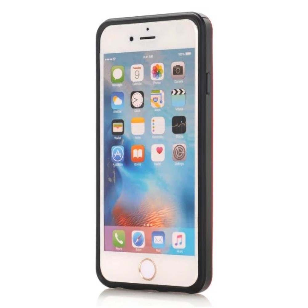 Cover Kortholder iPhone SE 2020 Rød