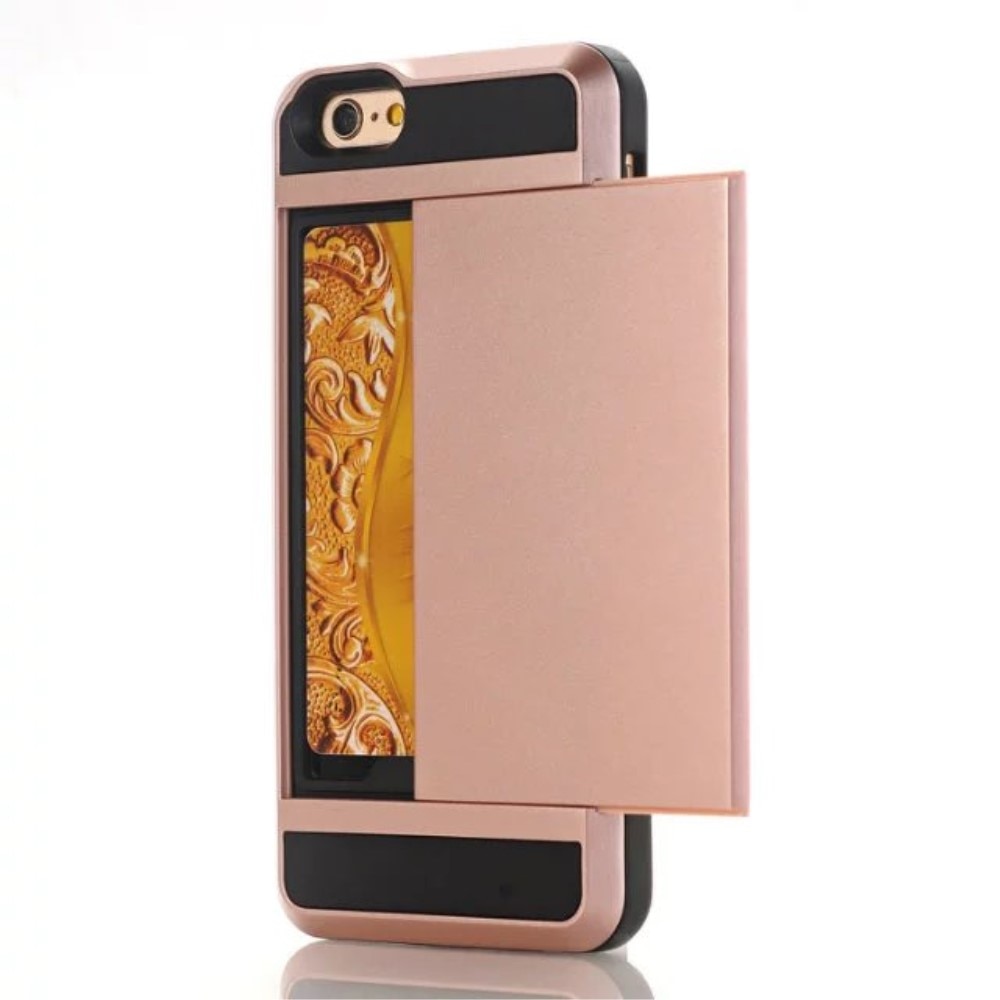 Cover Kortholder iPhone SE (2020) rose guld