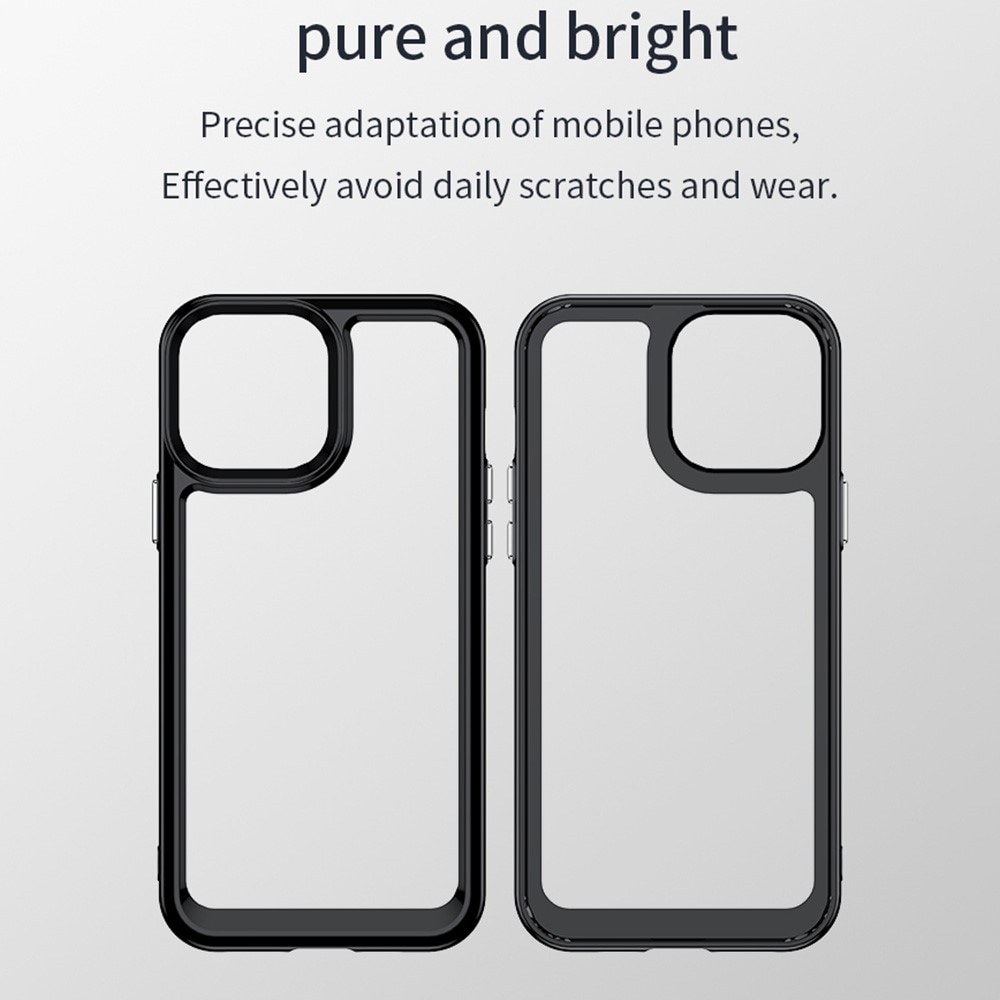 TPU + Plexiglas Cover iPhone 13 Pro Sort