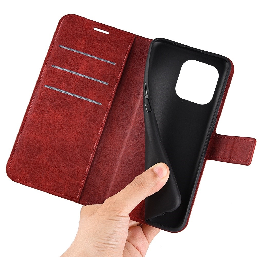 Leather Wallet iPhone 14 Pro Max Red