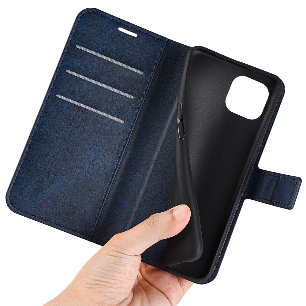 Leather Wallet iPhone 14 Blue