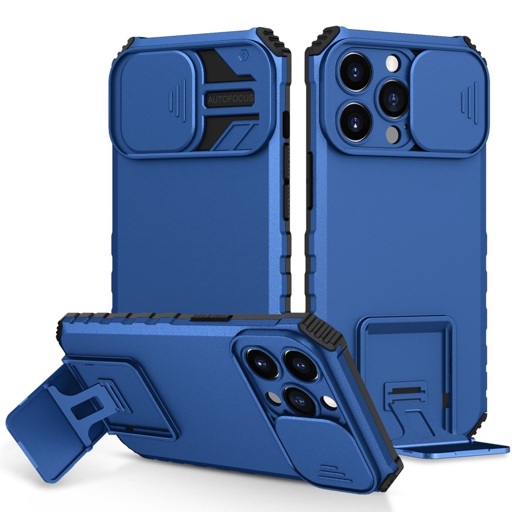 Apple iPhone 13 Pro Kickstand Cover kamerabeskyttelse Blå