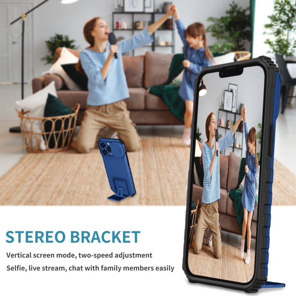 Apple iPhone 13 Pro Kickstand Cover kamerabeskyttelse Blå