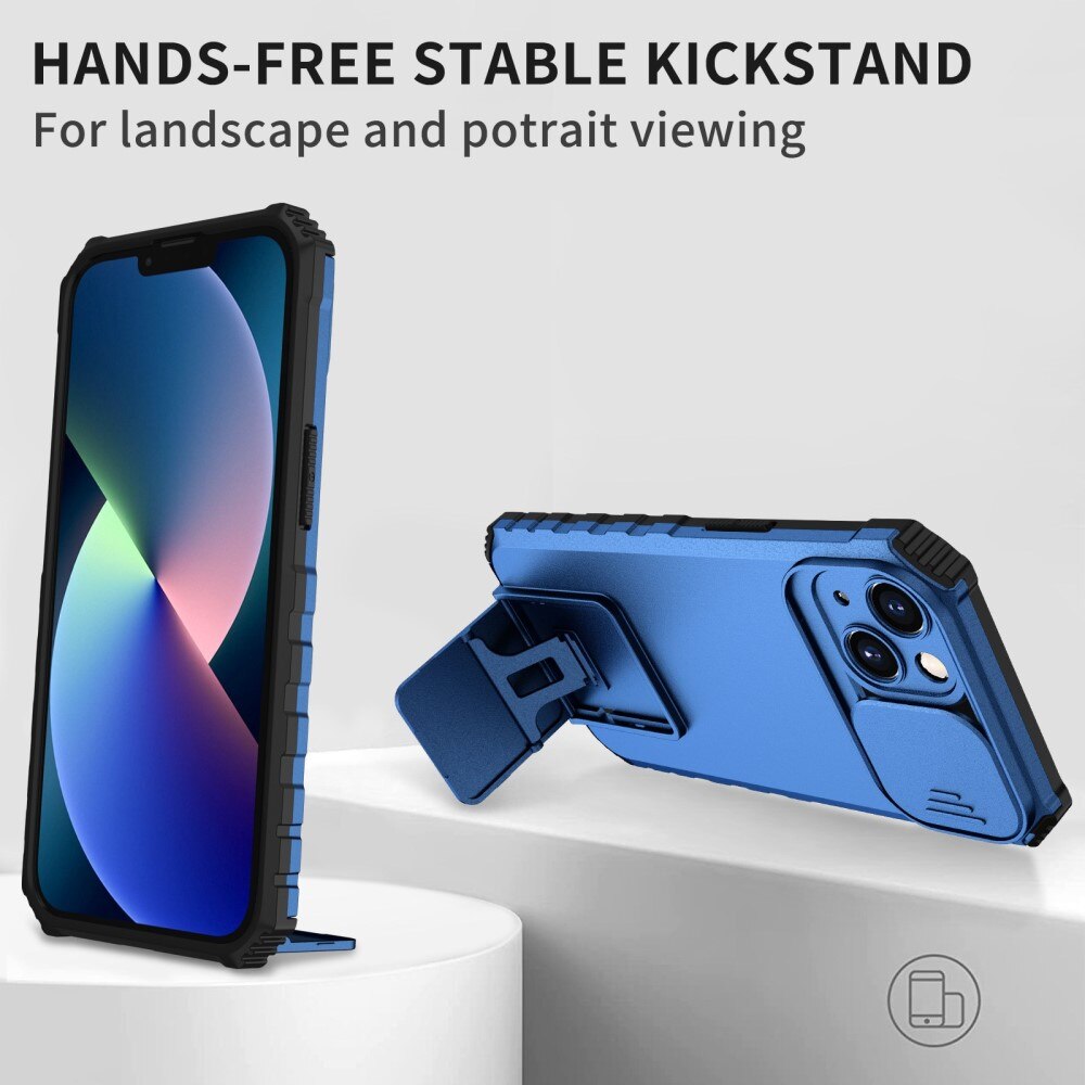 Apple iPhone 13 Pro Kickstand Cover kamerabeskyttelse Blå