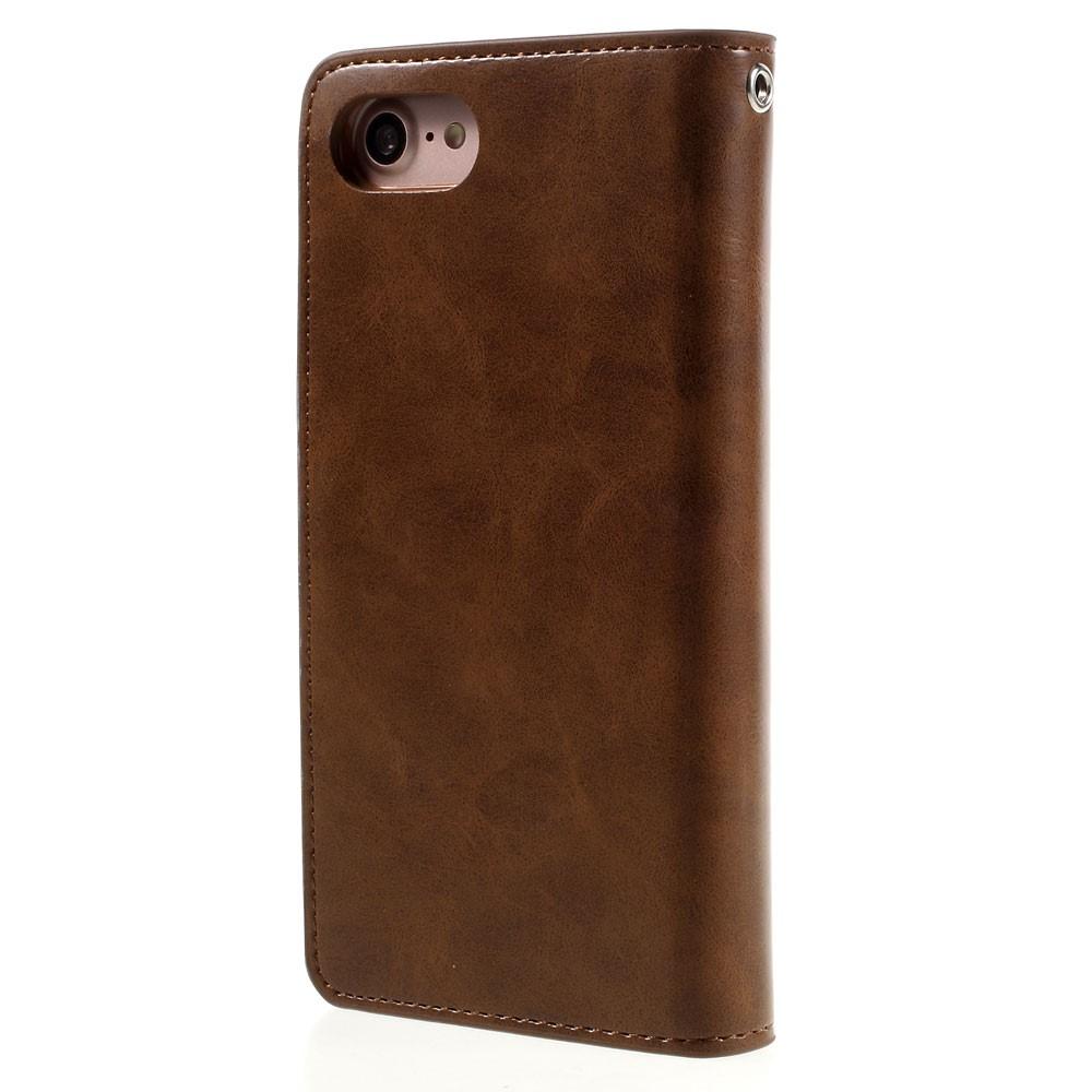 Mansoor Wallet Diary Case iPhone 7/8/SE brun