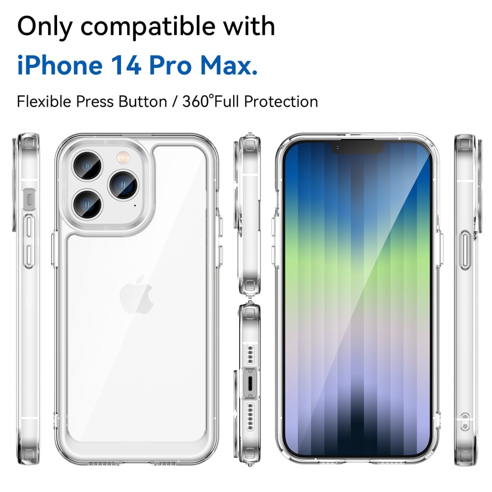 Crystal Hybrid Case iPhone 14 Pro Max gennemsigtig