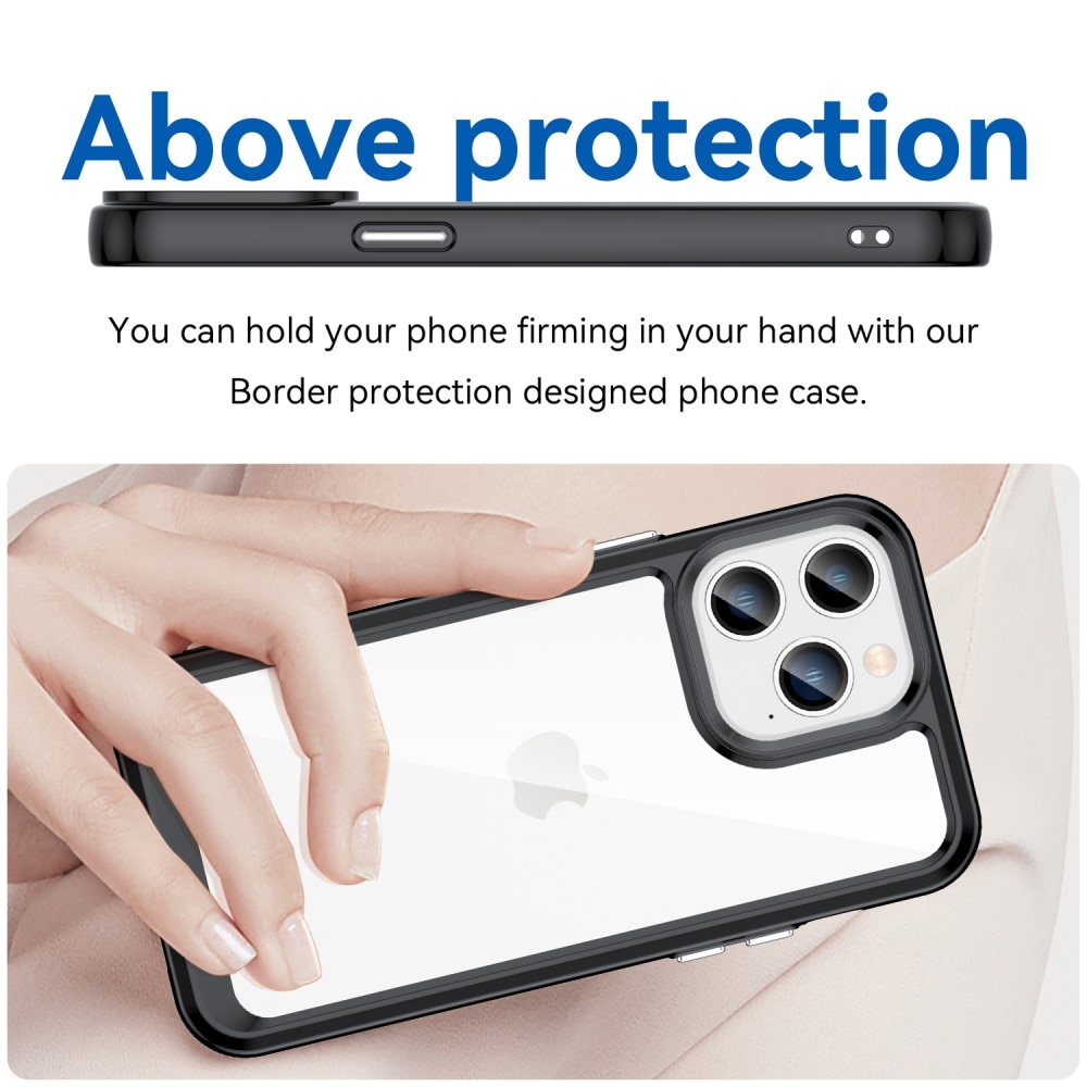 Hybridcover iPhone 14 Pro Sort