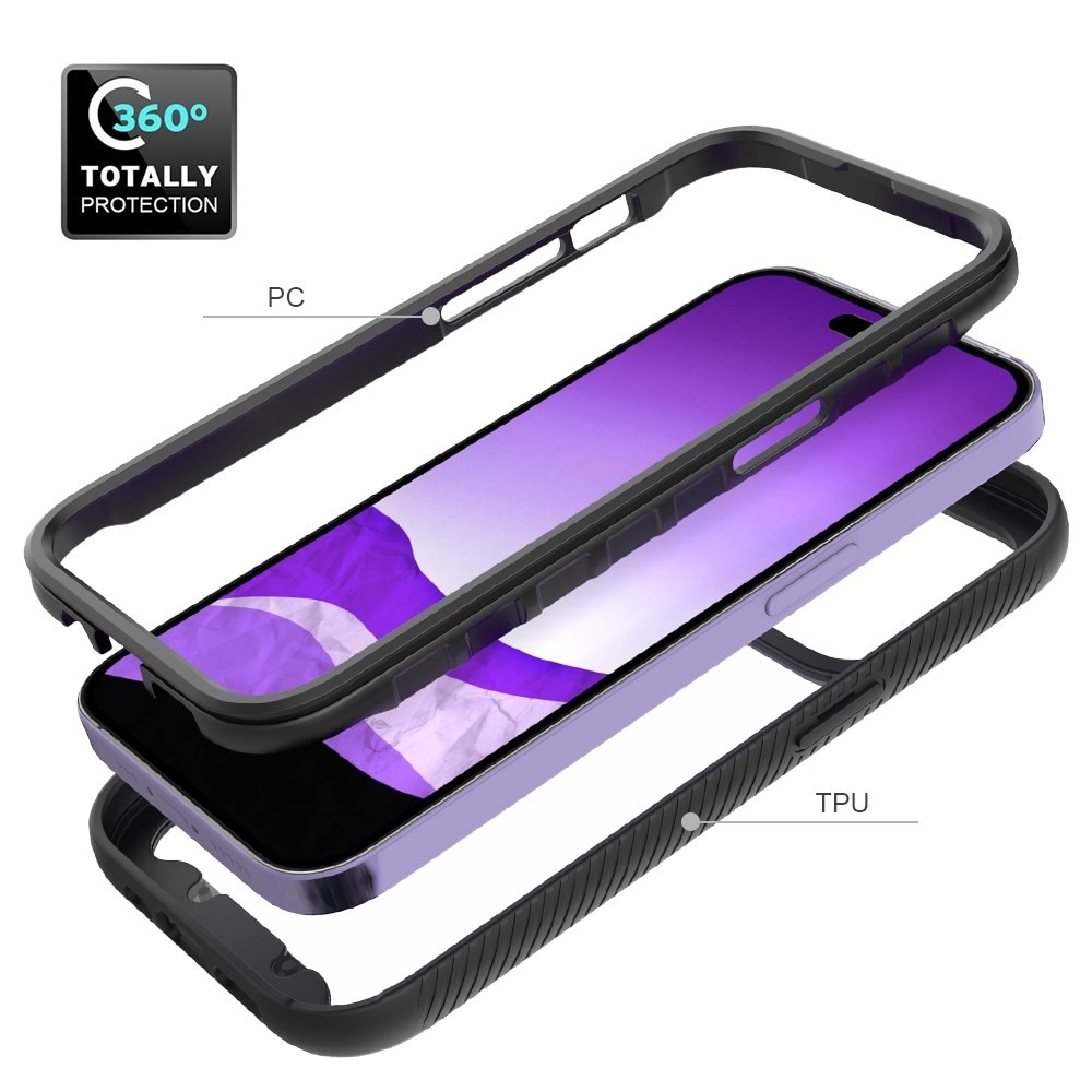 Full Cover Case iPhone 14 Pro Sort