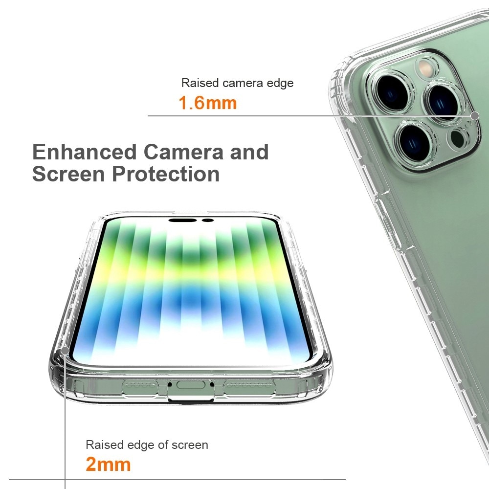 Full Cover Case iPhone 14 Pro Max gennemsigtig