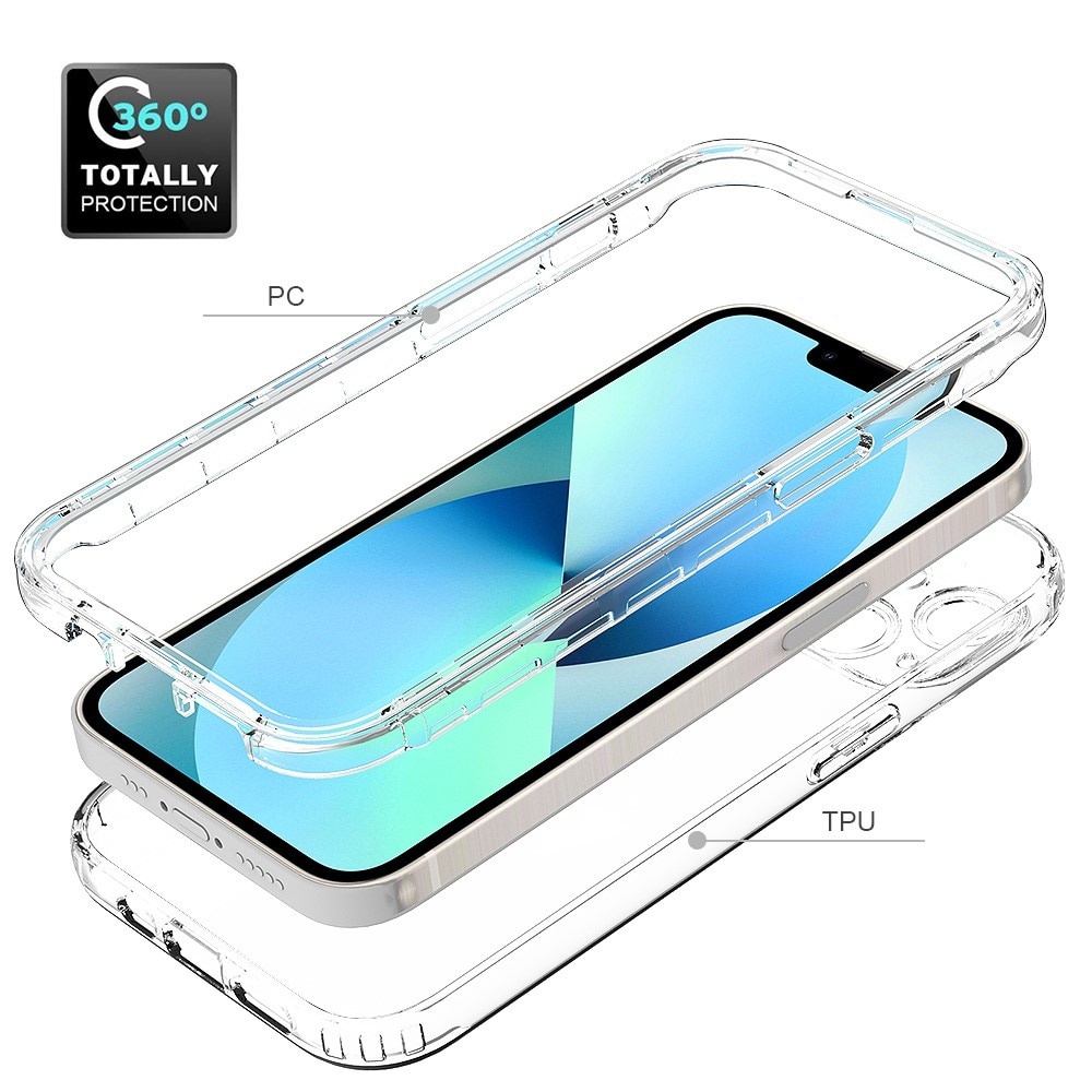 Full Cover Case iPhone 14 gennemsigtig