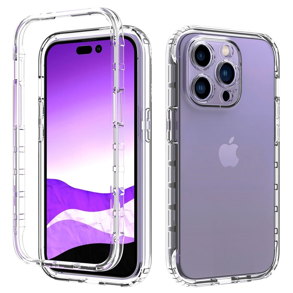 Full Cover Case iPhone 14 Pro gennemsigtig