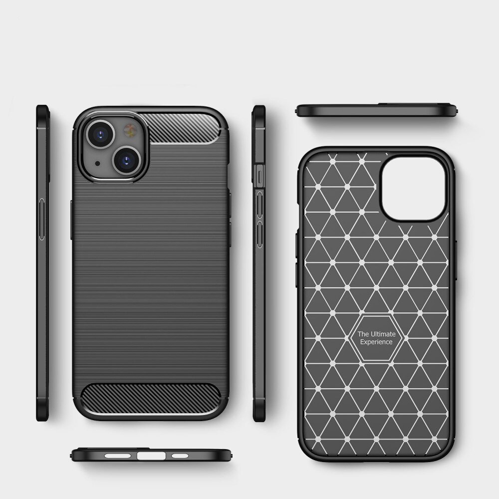 Brushed TPU Cover iPhone 14 Plus Black