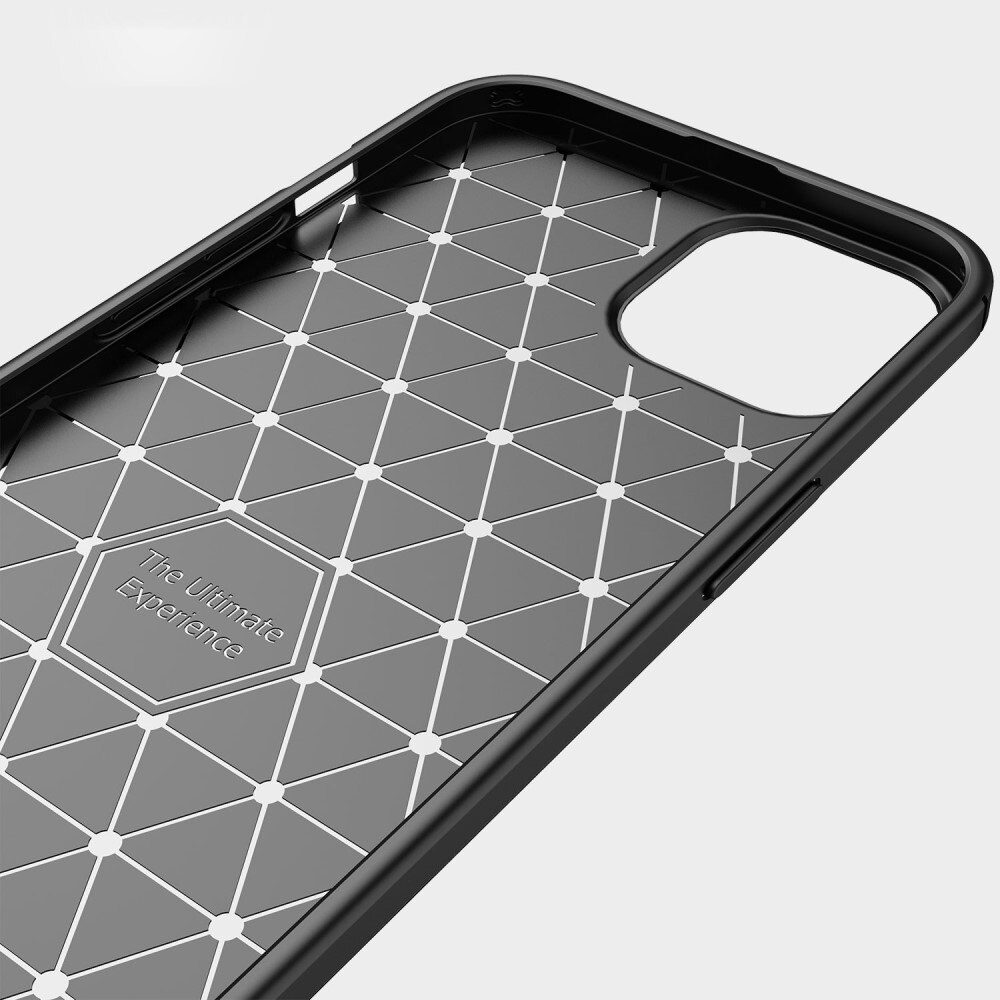 iPhone 14 Cover TPU Brushed Sort