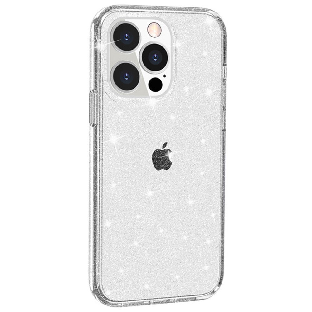 Liquid Glitter Case iPhone 15 Pro gennemsigtig