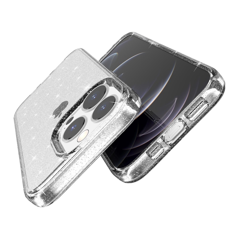 Liquid Glitter Case iPhone 15 Pro gennemsigtig