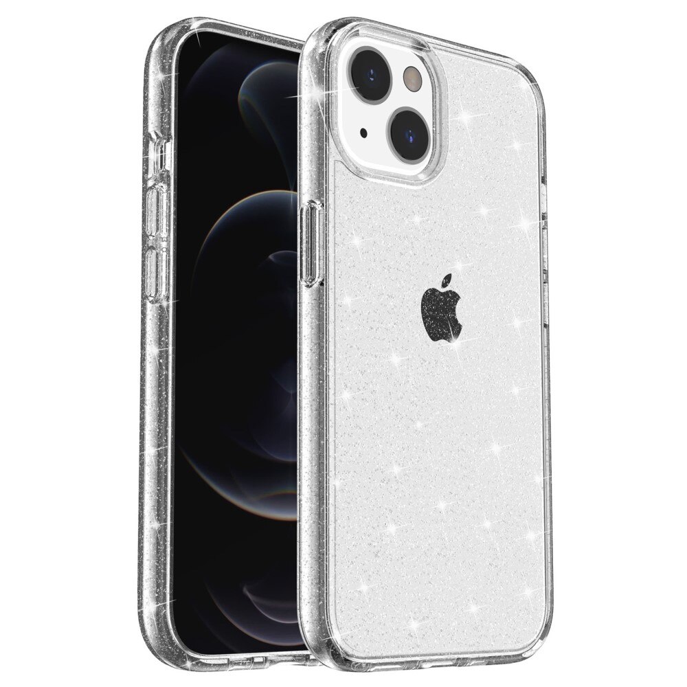 Liquid Glitter Case iPhone 15 Plus gennemsigtig