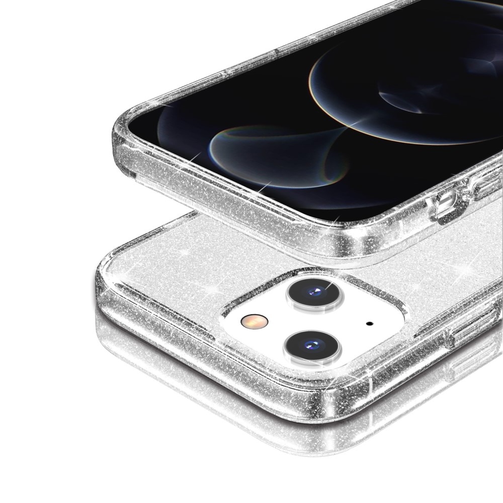 Liquid Glitter Case iPhone 15 Plus gennemsigtig