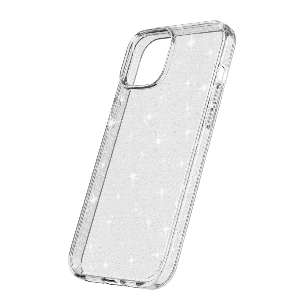 Liquid Glitter Case iPhone 15 gennemsigtig