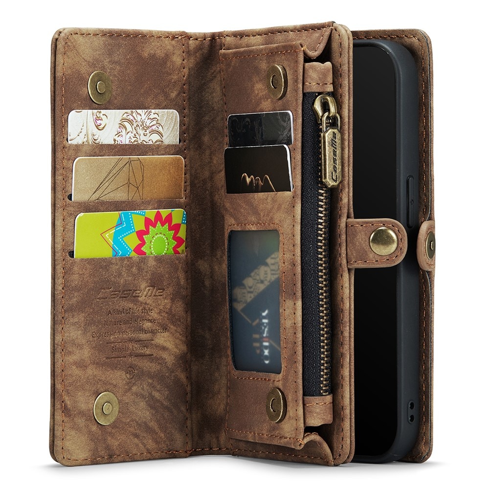 Multi-slot Mobiltaske iPhone 7 Plus/iPhone 8 Plus Brun