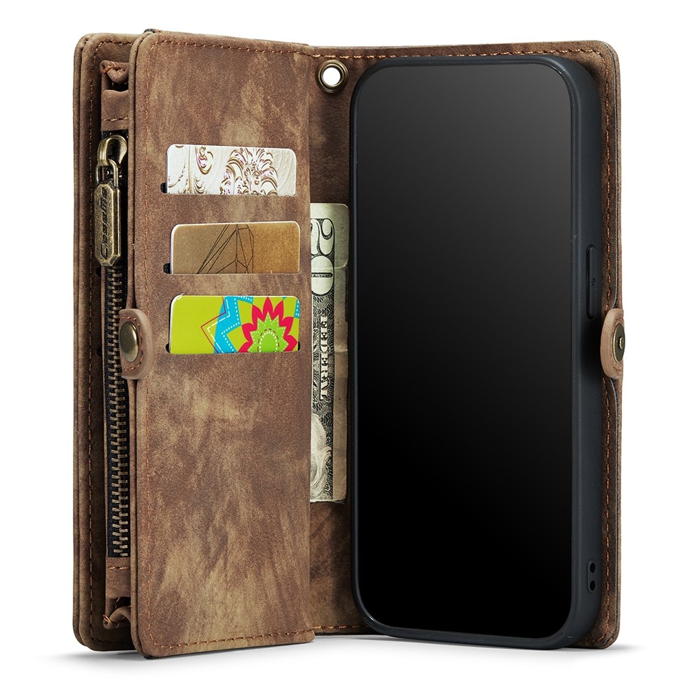 Multi-slot Mobiltaske iPhone 7 Plus/iPhone 8 Plus Brun