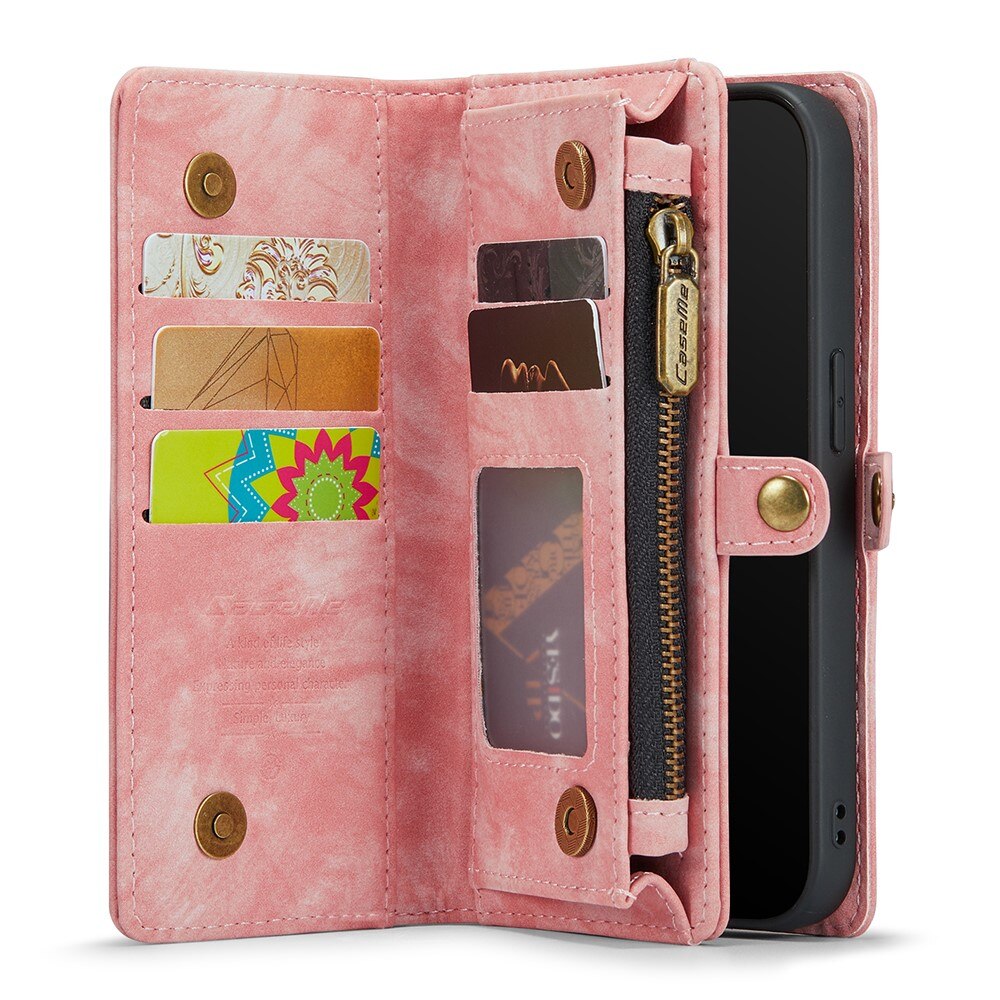 Multi-slot Mobiltaske iPhone 7 Plus/iPhone 8 Plus Lyserød