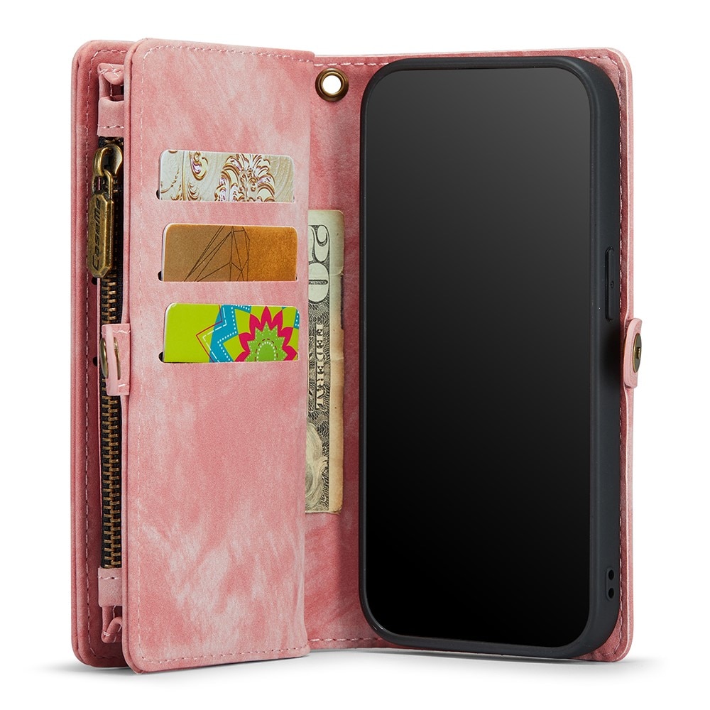 Multi-slot Mobiltaske iPhone 7 Plus/8 Plus lyserød