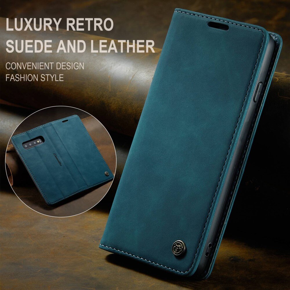 Slim Pung Etui Samsung Galaxy S10 Blå