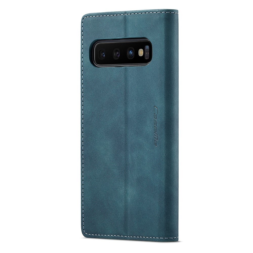 Slim Pung Etui Samsung Galaxy S10 blå