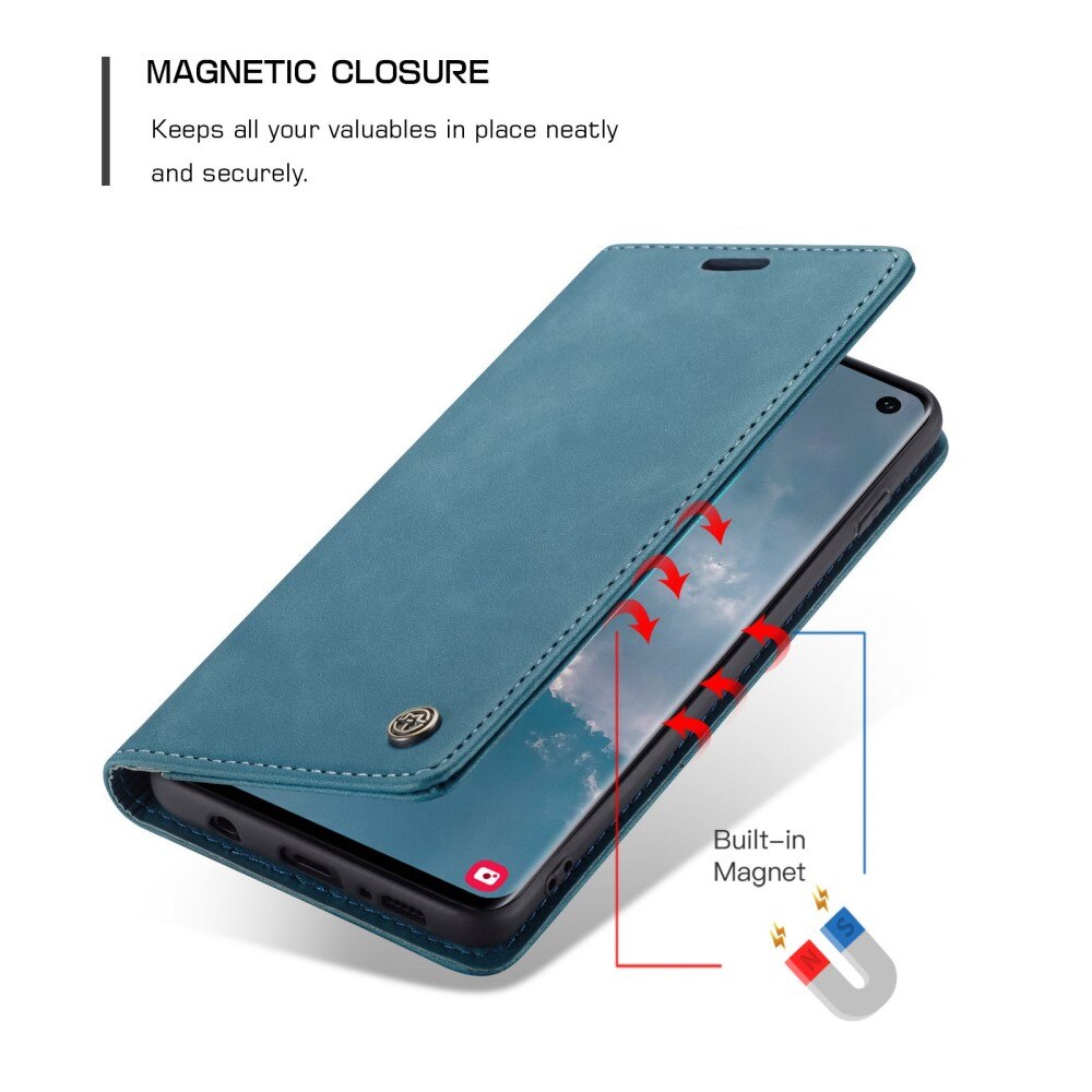 Slim Pung Etui Samsung Galaxy S10 Blå