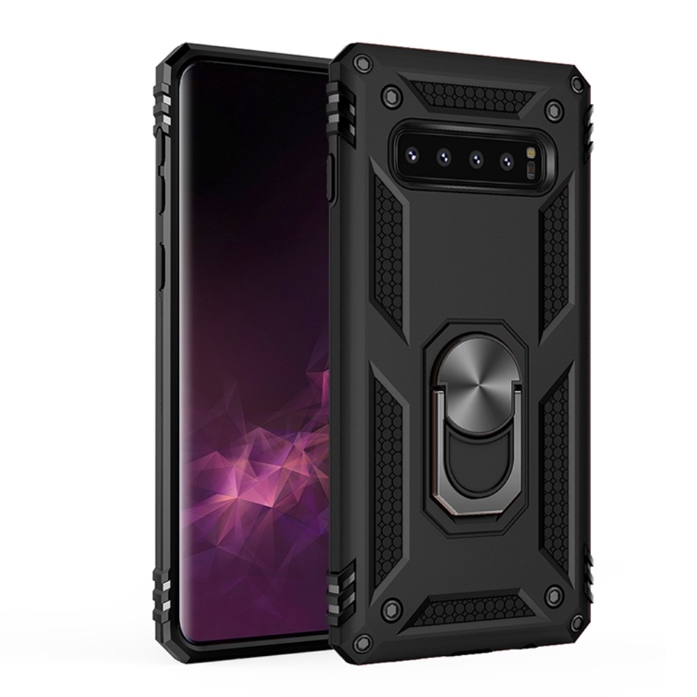 Hybridcover Tech Ring Samsung Galaxy S10 Plus sort