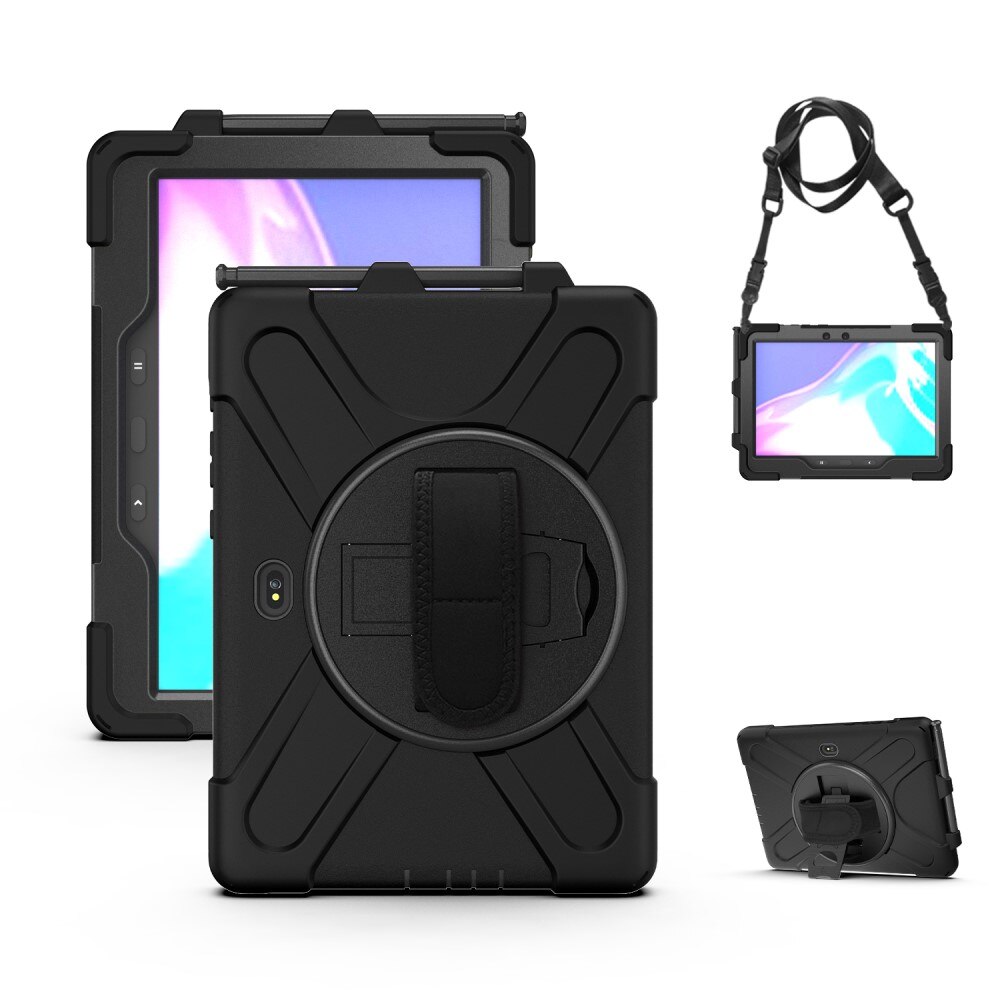 Stødsikker Hybridcover Samsung Galaxy Tab Active4 Pro sort