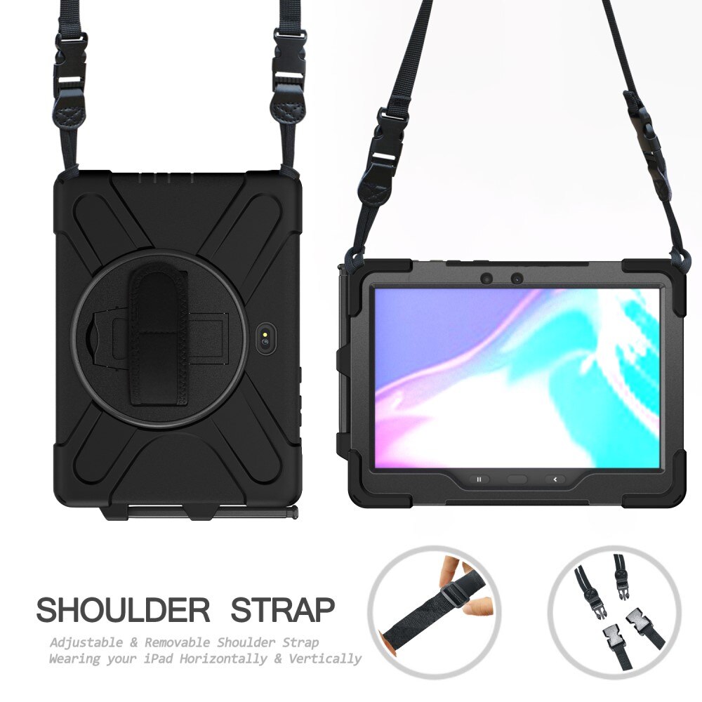 Stødsikker Hybridcover Samsung Galaxy Tab Active4 Pro sort