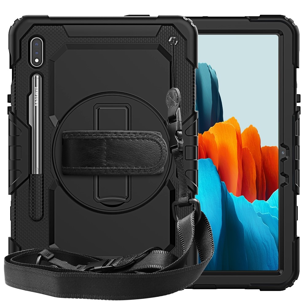 Stødsikker Full Protection Hybridcover Samsung Galaxy Tab S7/S8 11.0 sort