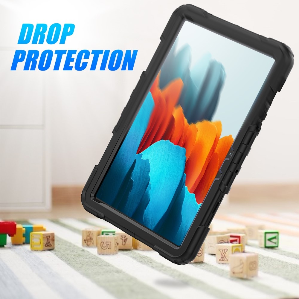 Stødsikker Full Protection Hybridcover Samsung Galaxy Tab S7/S8 11.0 sort