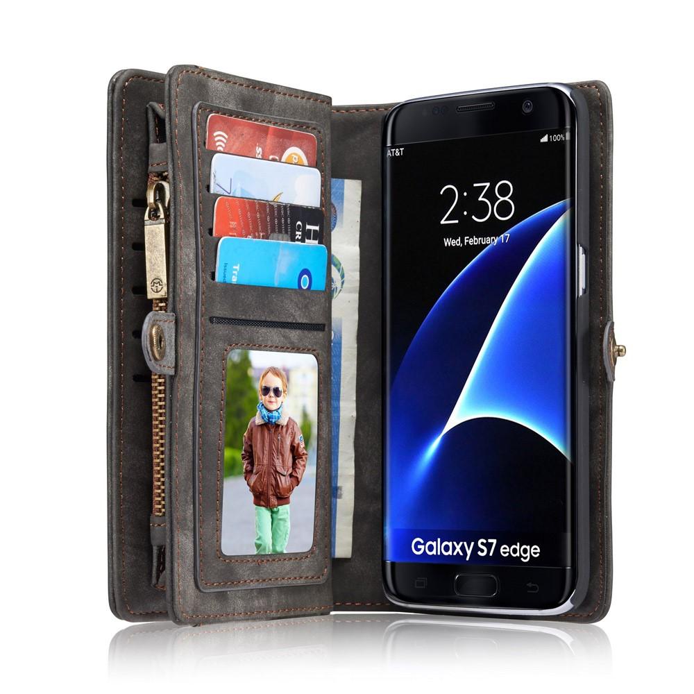 Multi-slot Mobiltaske Galaxy S7 Edge grå