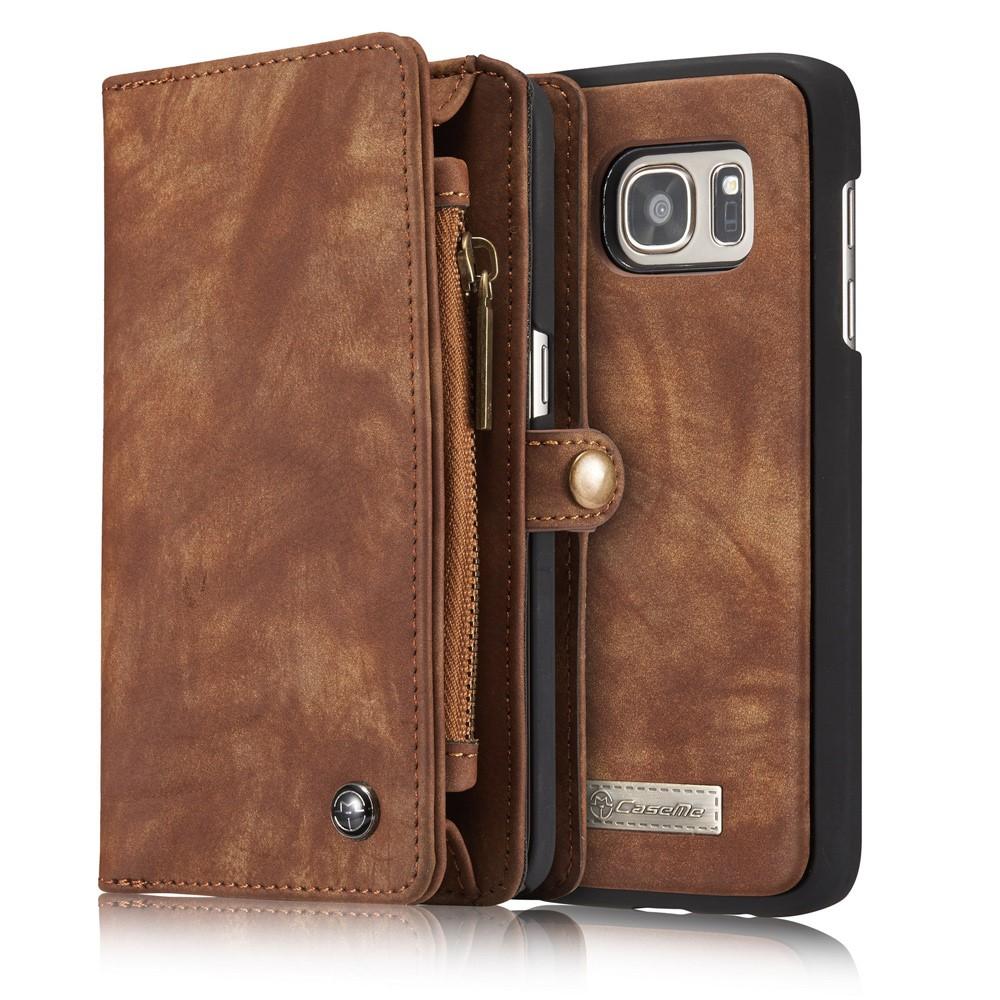 Multi-slot Mobiltaske Samsung Galaxy S7 Edge Brun