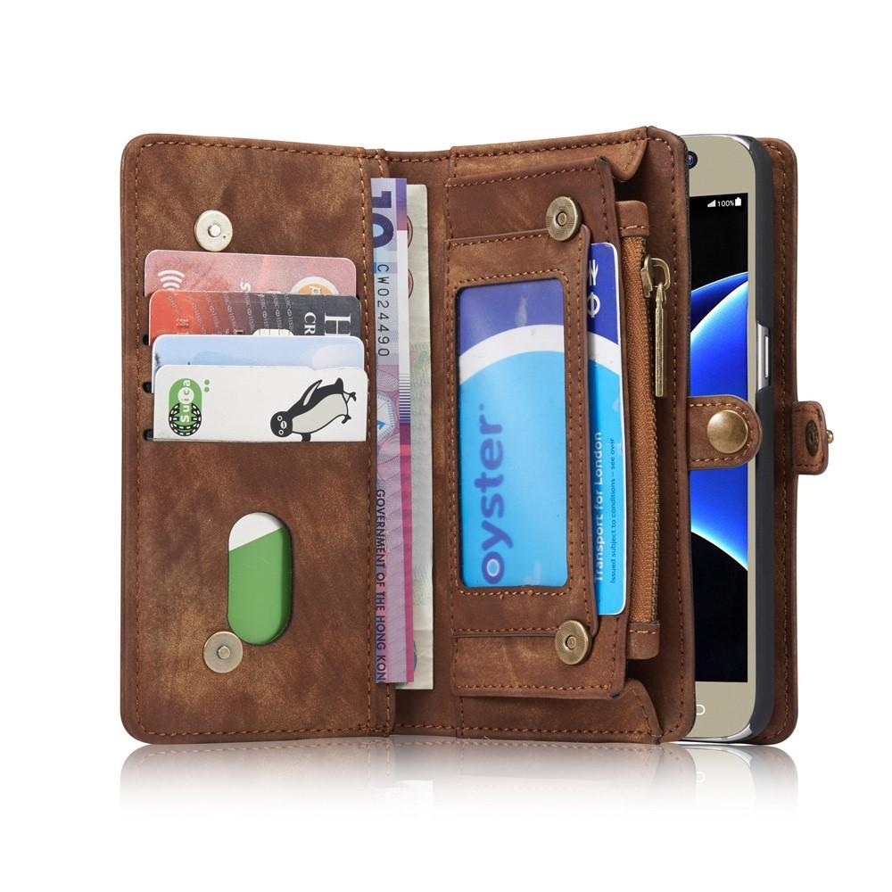 Multi-slot Mobiltaske Samsung Galaxy S7 Brun