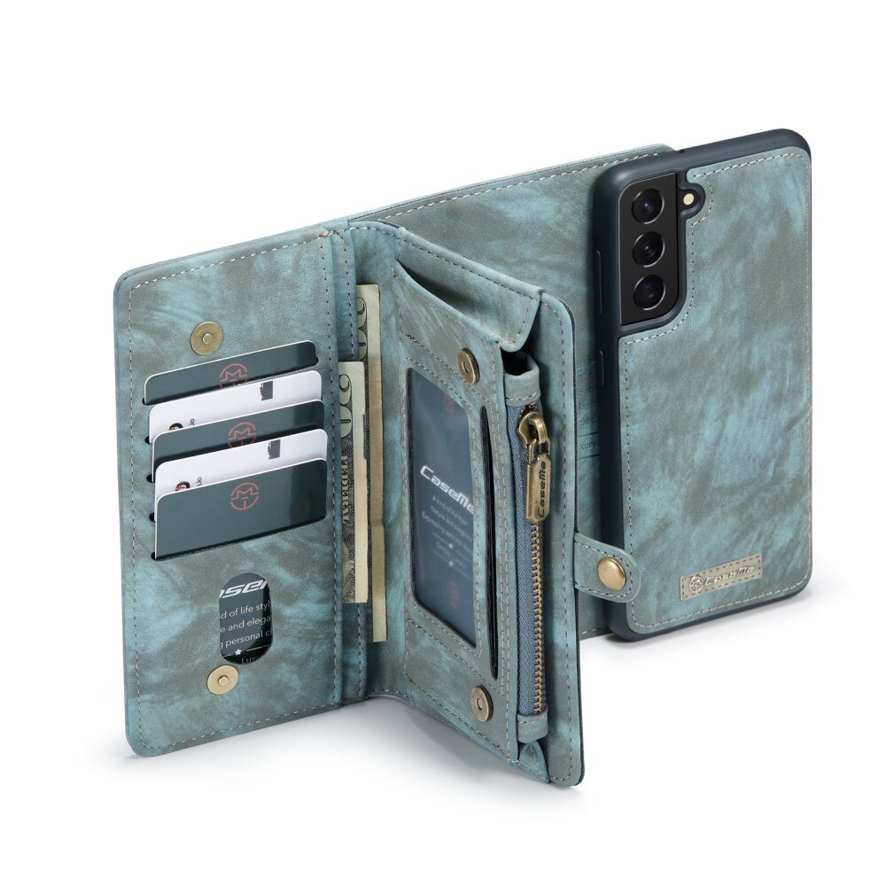 Multi-slot Mobiltaske Samsung Galaxy S21 FE Blå