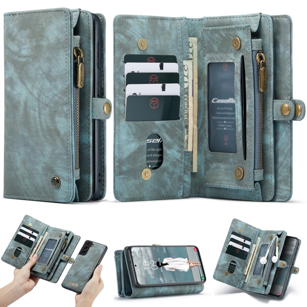 Multi-slot Mobiltaske Samsung Galaxy S21 FE Blå
