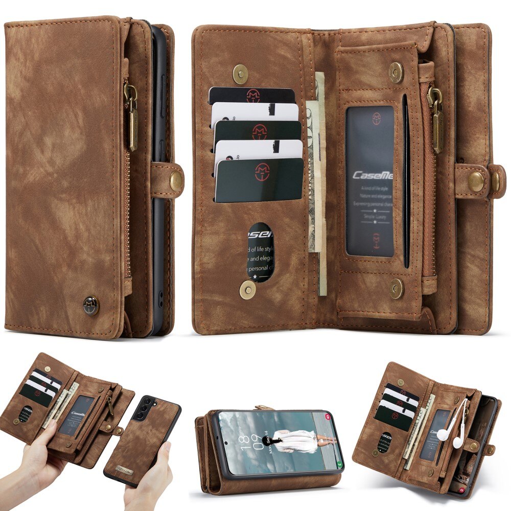 Multi-slot Mobiltaske Samsung Galaxy S21 FE Brun
