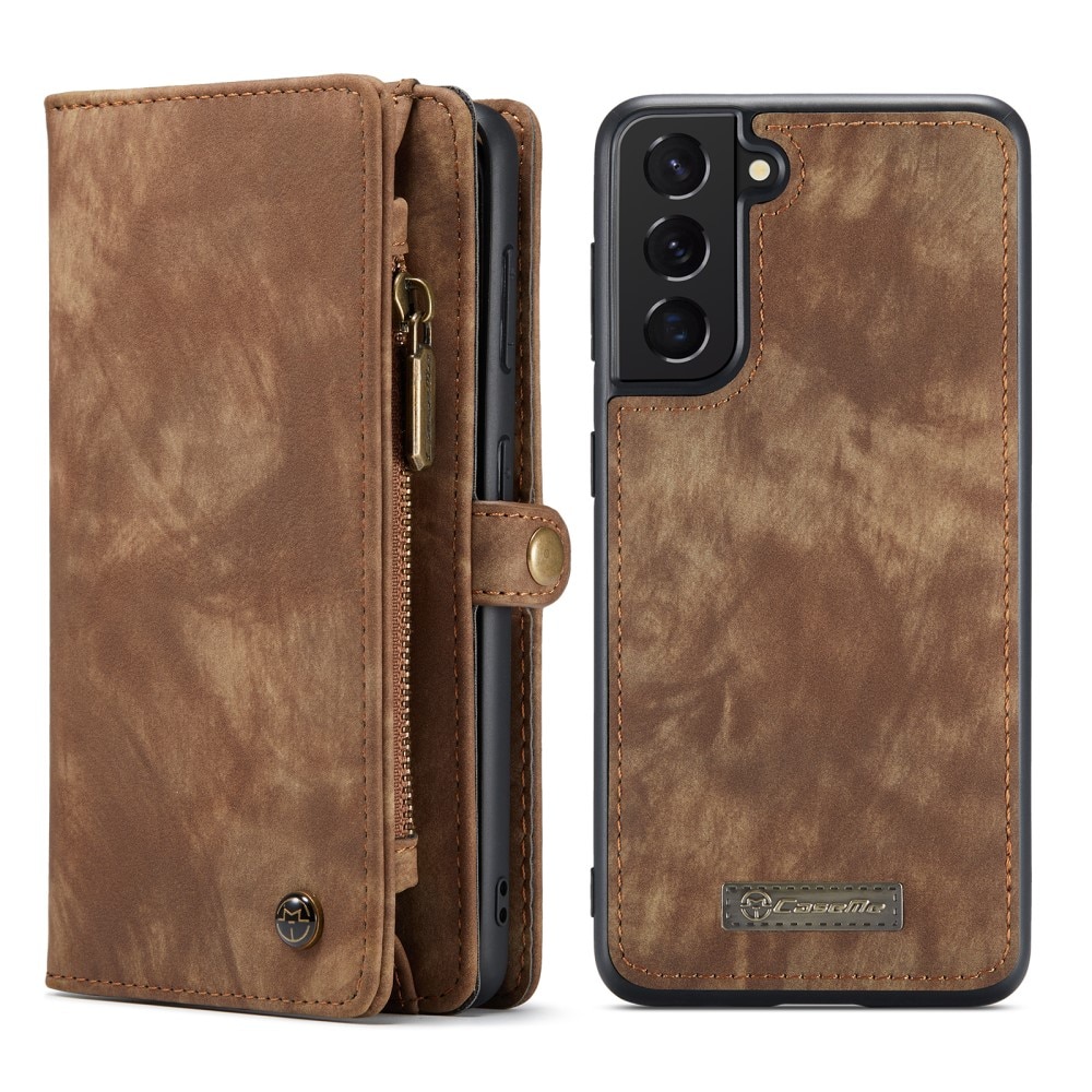Multi-slot Mobiltaske Samsung Galaxy S21 FE Brun